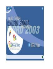 Giáo trình Microsoft Office Word 2003