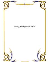 Hướng dẫn lập trình PHP
