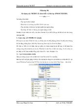Hướng dẫn lập trình VB.NET - Chương 10: Sử dụng các Module (đơn thể) và thủ tục (Procedure)