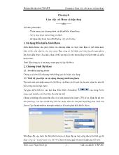 Hướng dẫn lập trình VB.NET - Chương 4: Làm việc với menu và hộp thoại