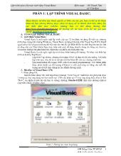 Lập trình giao tiếp máy tính bằng Visual Basic - Lập trình Visual Basic