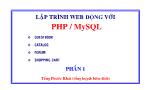 Lập trình Web động với PHP/MySQL - Phần 1
