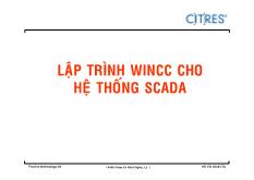 Lập trình Wincc cho hệ thống SCADA