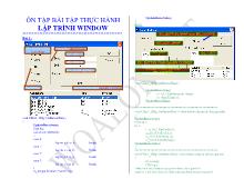 Ôn tập bài tập thực hành - Lập trình Window