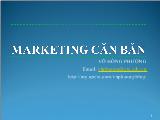 Bài giảng Marketing căn bản - Chương 1: Tổng quan về Marketing