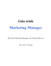 Giáo trình Marketing Manager