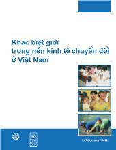 Khác biệt giới trong nền kinh tế chuyển đổi ở Việt Nam