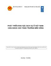 Phát triển khu vực dịch vụ ở Việt Nam- Chìa khóa cho tăng trưởng bền vững