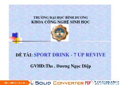 Sport drink - 7 up revive