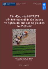 Tác động HIV - AIDS đến tình trạng dễ bị tổn thương và nghèo đói của các hộ gia đình tại Việt Nam