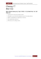 Tài liệu vận hành và quản trị eTimeGold - Chương 17: Báo cáo