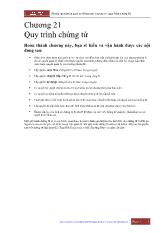 Tài liệu vận hành và quản trị eTimeGold - Chương 21: Quy trình chứng từ