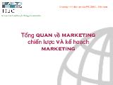 Tổng quan về marketing chiến lược và kế hoạch marketing
