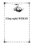 Bài giảng- Công nghệ WIMAX