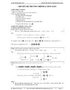 Chuyên đề Phương trình lượng giác - Luyện thi đại học 2010