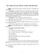 Đề cương ôn tập môn tư tưởng Hồ Chí Minh