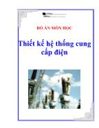 Đồ án Thiết kế hệ thống cung cấp điện - Tống Thị Lý