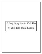 6 ứng dụng thuần Việt thú vị cho điện thoại Lumia