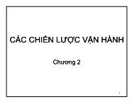 Bài giảng Các chiến lược vận hành