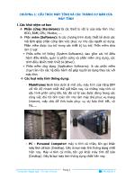 Bài giảng Cấu trúc máy tính và các thành cơ bản của máy tính