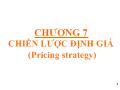 Bài giảng Chiến lược định giá (pricing strategy)