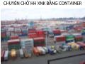 Bài giảng Chuyên chở hàng hóa xuất nhập khẩu bằng container