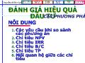 Bài giảng Đánh giá hiệu quả đầu tư