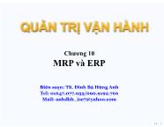 Bài giảng MRP và ERP