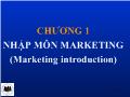 Bài giảng Nhập môn marketing (marketing introduction)
