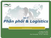 Bài giảng Phân phối và Logistics