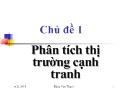 Bài giảng Phân tích thị trường cạnh tranh