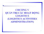 Bài giảng Quản trị các hoạt động logistics (logistics activities administration)