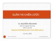 Bài giảng quản trị chiến lược - Nguyễn Văn Minh