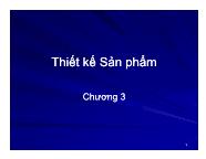 Bài giảng Thiết kế sản phẩm