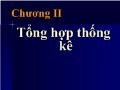 Bài giảng Tổng hợp thống kê