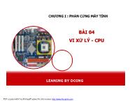 Bài giảng Vi xử lý - CPU