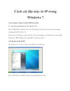 Cách cài đặt máy in IP trong Windows 7