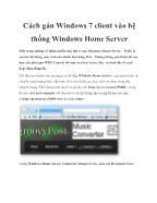 Cách gán Windows 7 client vào hệ thống Windows Home Server