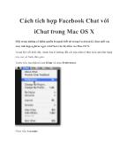Cách tích hợp Facebook Chat với iChat trong Mac OS X