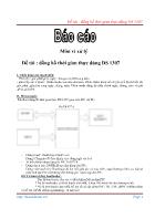 Đề tài Đồng hồ thời gian thực dùng DS 1307