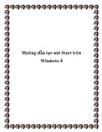Hướng dẫn tạo nút Start trên Windows 8