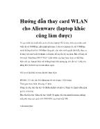 Hướng dẫn thay card WLAN cho Alienware (laptop khác cũng làm được)