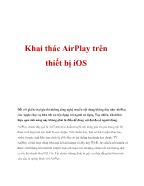 Khai thác AirPlay trên thiết bị iOS