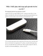 Phần 1: Khắc phục tình trạng ngốn pin như tên lửa của iOS 7
