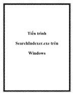 Tiến trình SearchIndexer.exe trên Windows