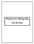 Windows 8: Những hữu ích cho bạn