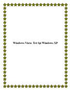 Windows Vista: Trở lại Windows XP