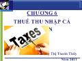 Bài giảng chương 6: Thuế thu nhập cá nhân