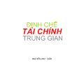 Bài giảng Định chế tài chính trung gian