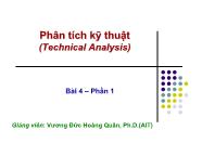 Bài giảng Phân tích kỹ thuật (TechnicalAnalysis)